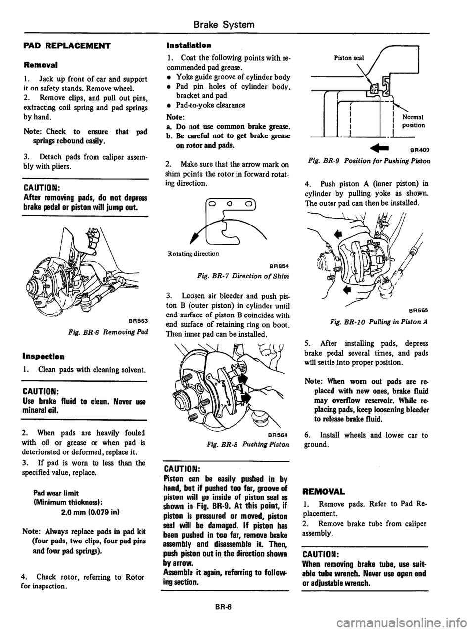DATSUN 310 1980  Service Repair Manual 