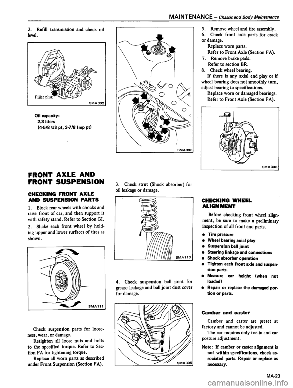 DATSUN 310 1980  Service Owners Manual 