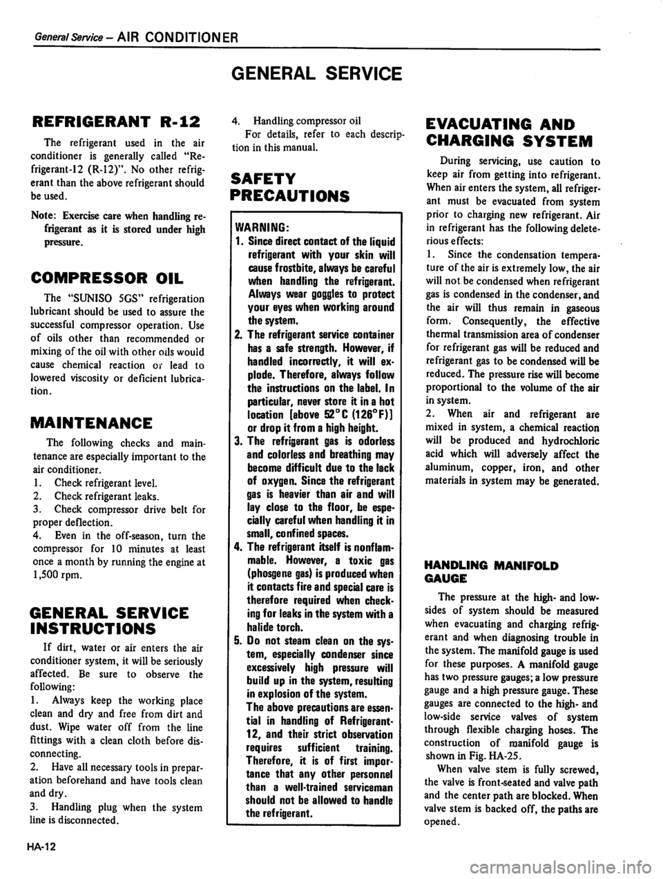 DATSUN 310 1980  Service Repair Manual 