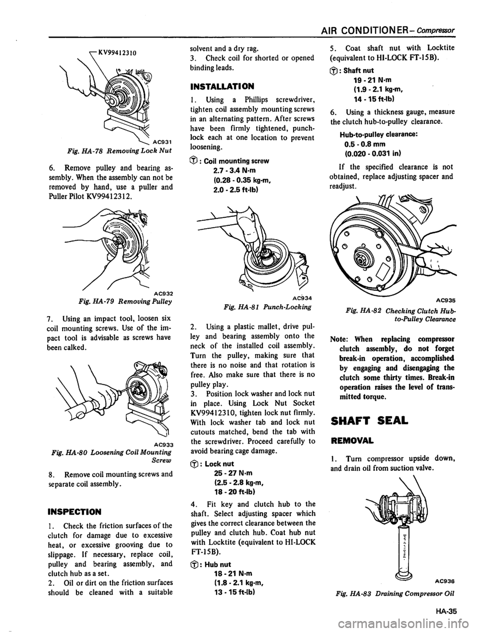 DATSUN 310 1980  Service Repair Manual 