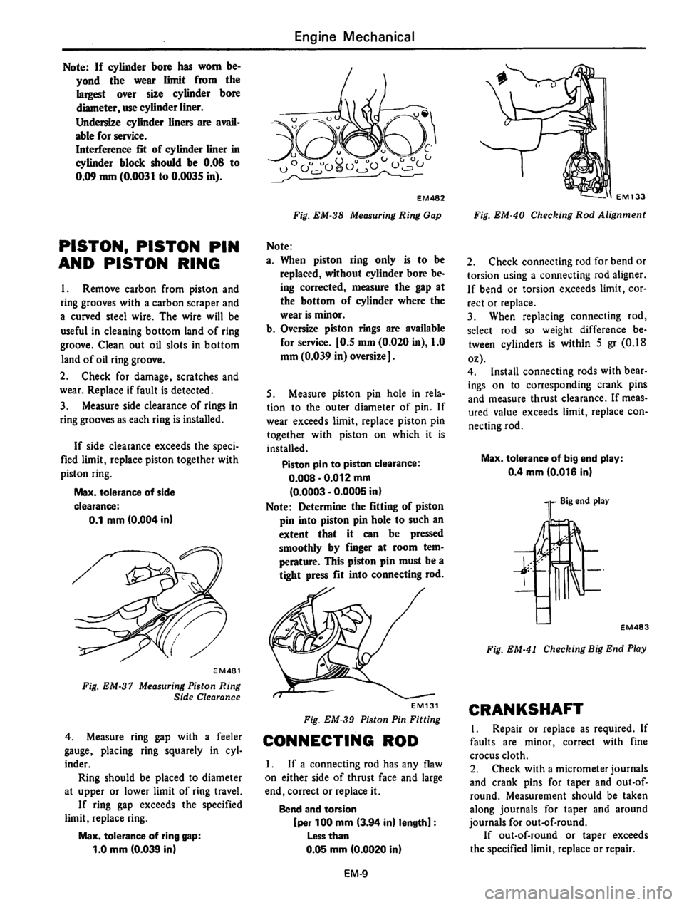 DATSUN 310 1980 Service Workshop Manual DATSUN 310 1980 Service Workshop Manual