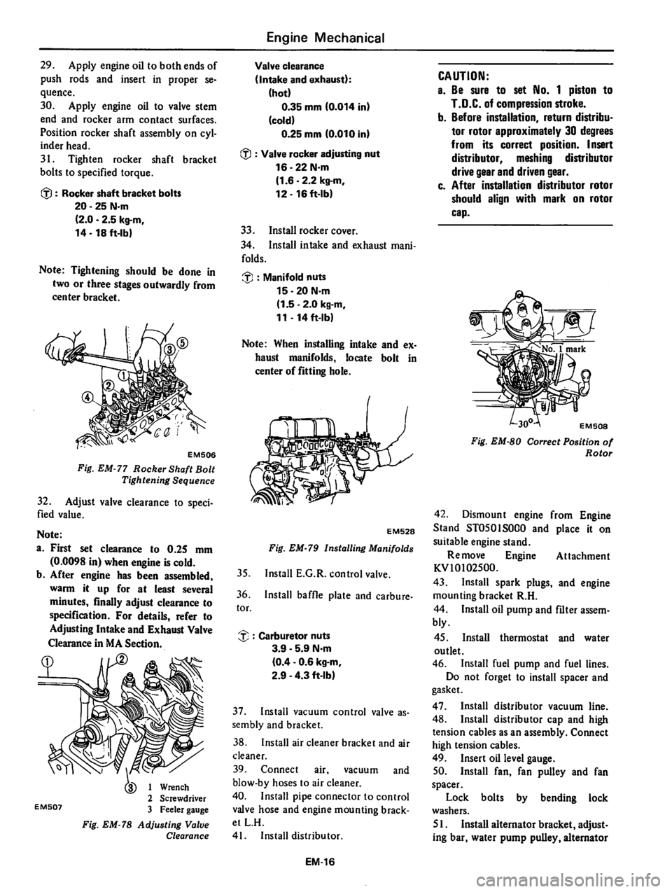 DATSUN 310 1980 Service Workshop Manual DATSUN 310 1980 Service Workshop Manual