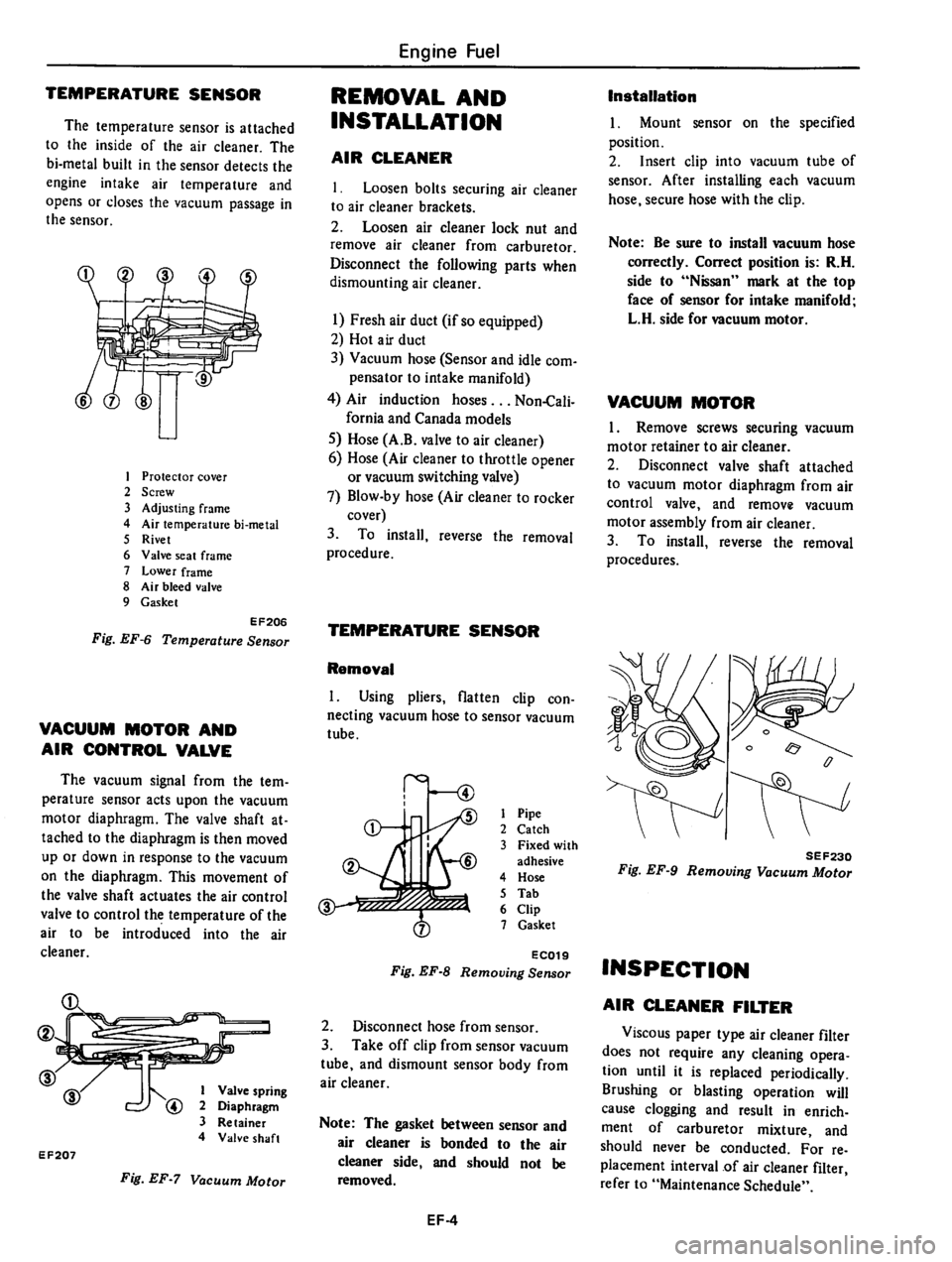 DATSUN 310 1980 Service Manual Online DATSUN 310 1980 Service Manual Online
