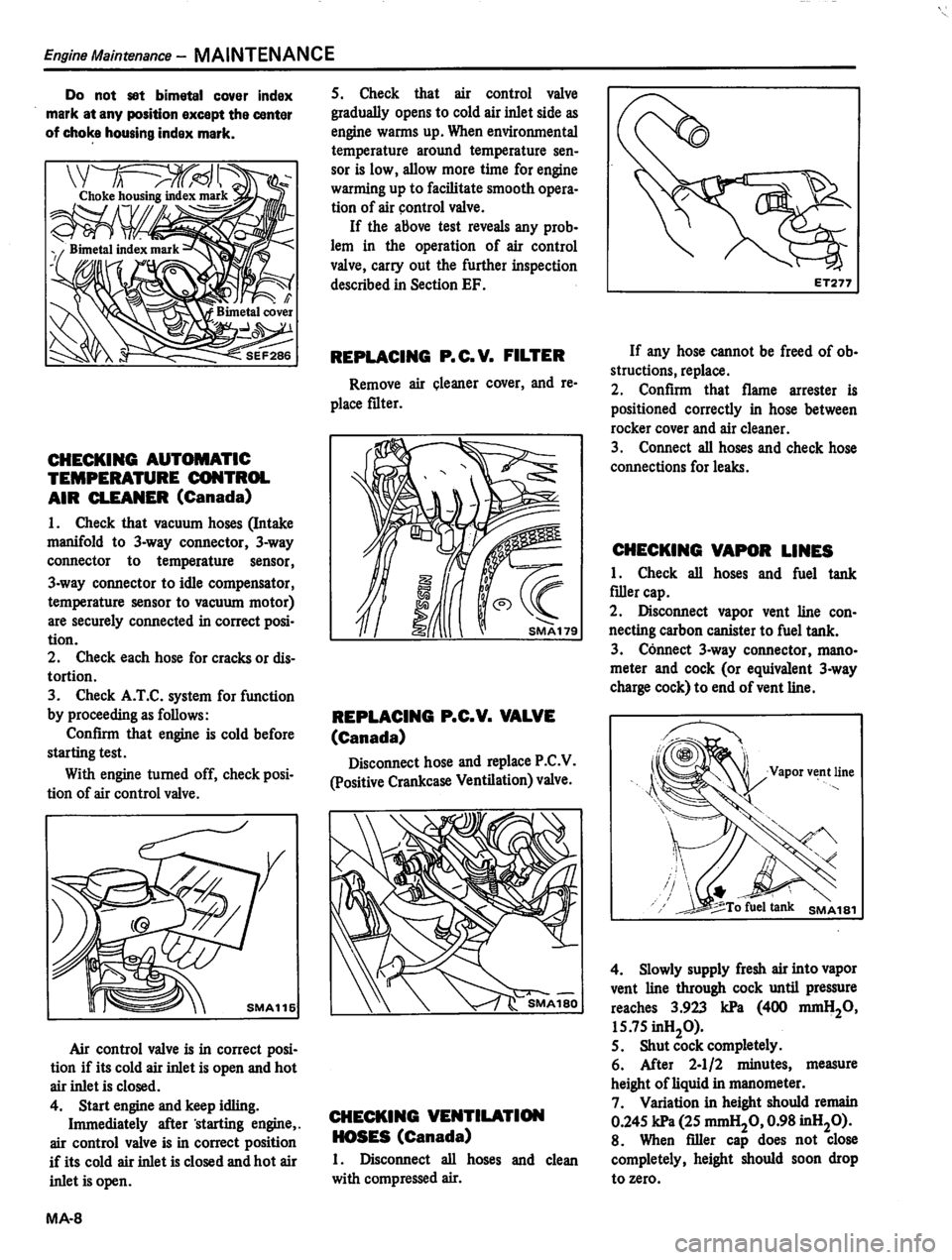 DATSUN 310 1981 Service User Guide DATSUN 310 1981 Service User Guide