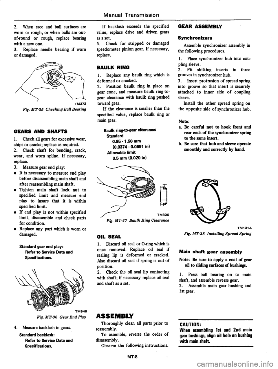 DATSUN 310 1981  Service Repair Manual 