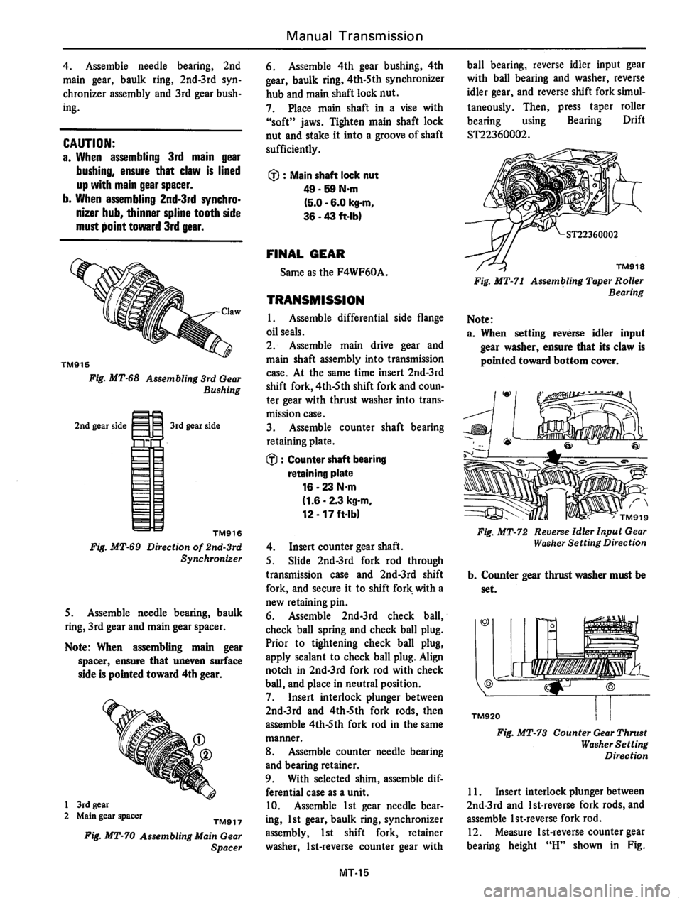 DATSUN 310 1981  Service Repair Manual 