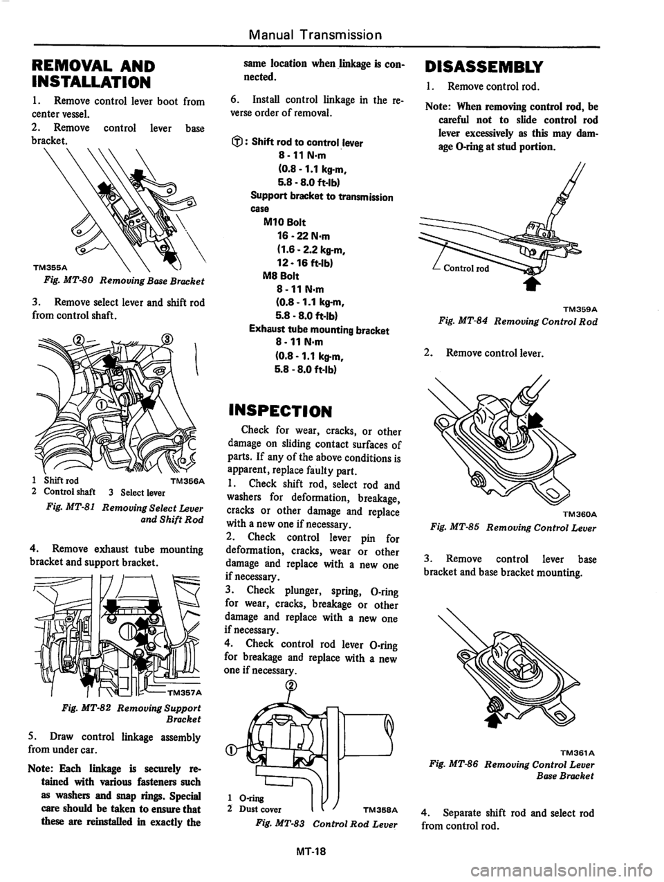 DATSUN 310 1981  Service Repair Manual 