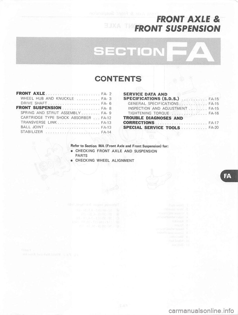 DATSUN 310 1981 Service Repair Manual DATSUN 310 1981 Service Repair Manual
