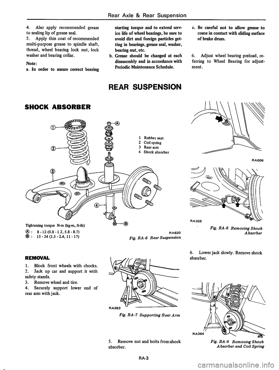 DATSUN 310 1981  Service Repair Manual 