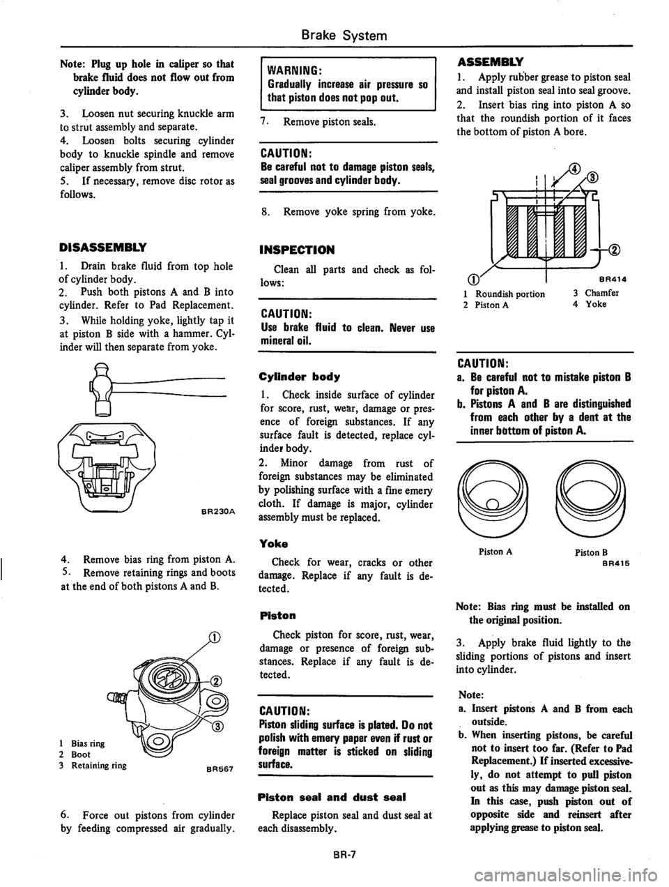 DATSUN 310 1981  Service Repair Manual 