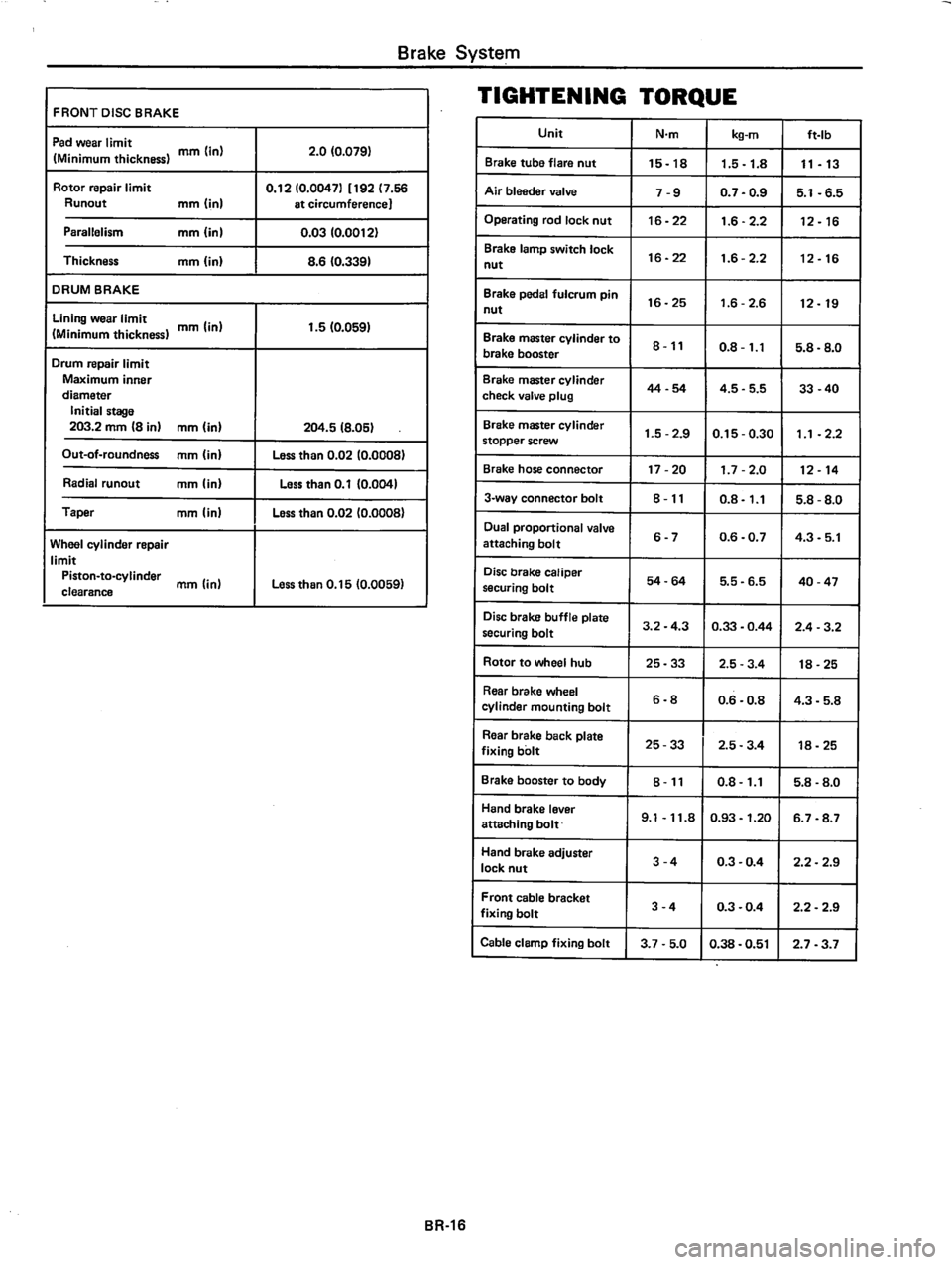 DATSUN 310 1981  Service Repair Manual 