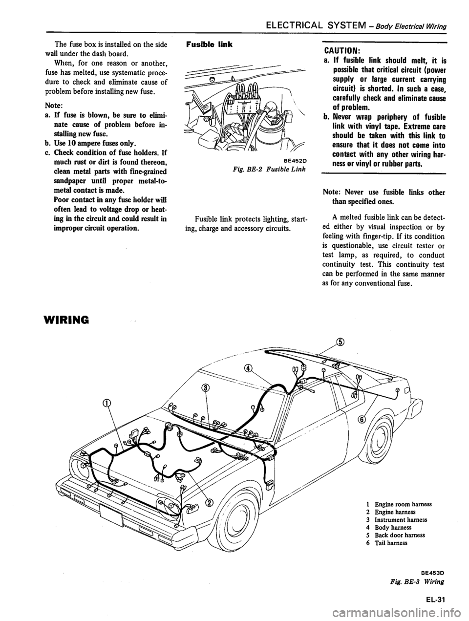 DATSUN 310 1981  Service Repair Manual 