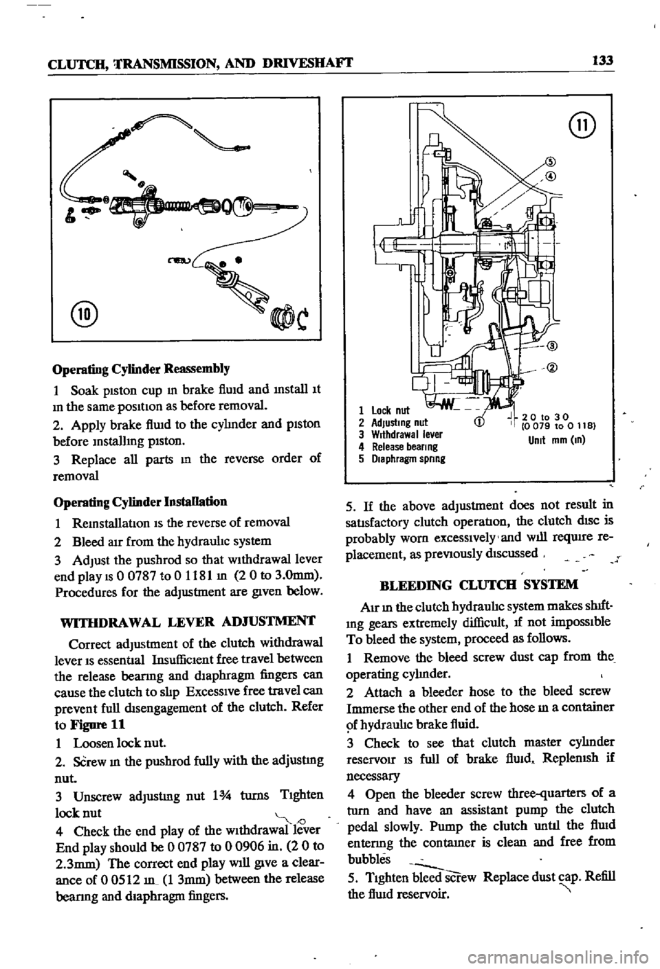 DATSUN 510 1968 Service Repair Manual
CLUTCH
TRANSMISSION
AND
DRlVESIIAFI
133
C
8
Q@J
@
C
Operating
Cylinder
Reassembly
1
Soak
pISton
cup
m
brake
flUid
and
Install
It
In
the
same
pOSitIOn
as
before
removal
2
DATSUN 510 1968 Service Repair Manual
CLUTCH
TRANSMISSION
AND
DRlVESIIAFI
133
C
8
Q@J
@
C
Operating
Cylinder
Reassembly
1
Soak
pISton
cup
m
brake
flUid
and
Install
It
In
the
same
pOSitIOn
as
before
removal
2