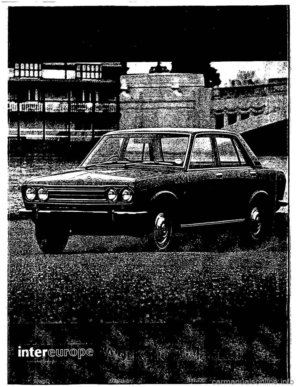 DATSUN 510 1969  Service Repair Manual 