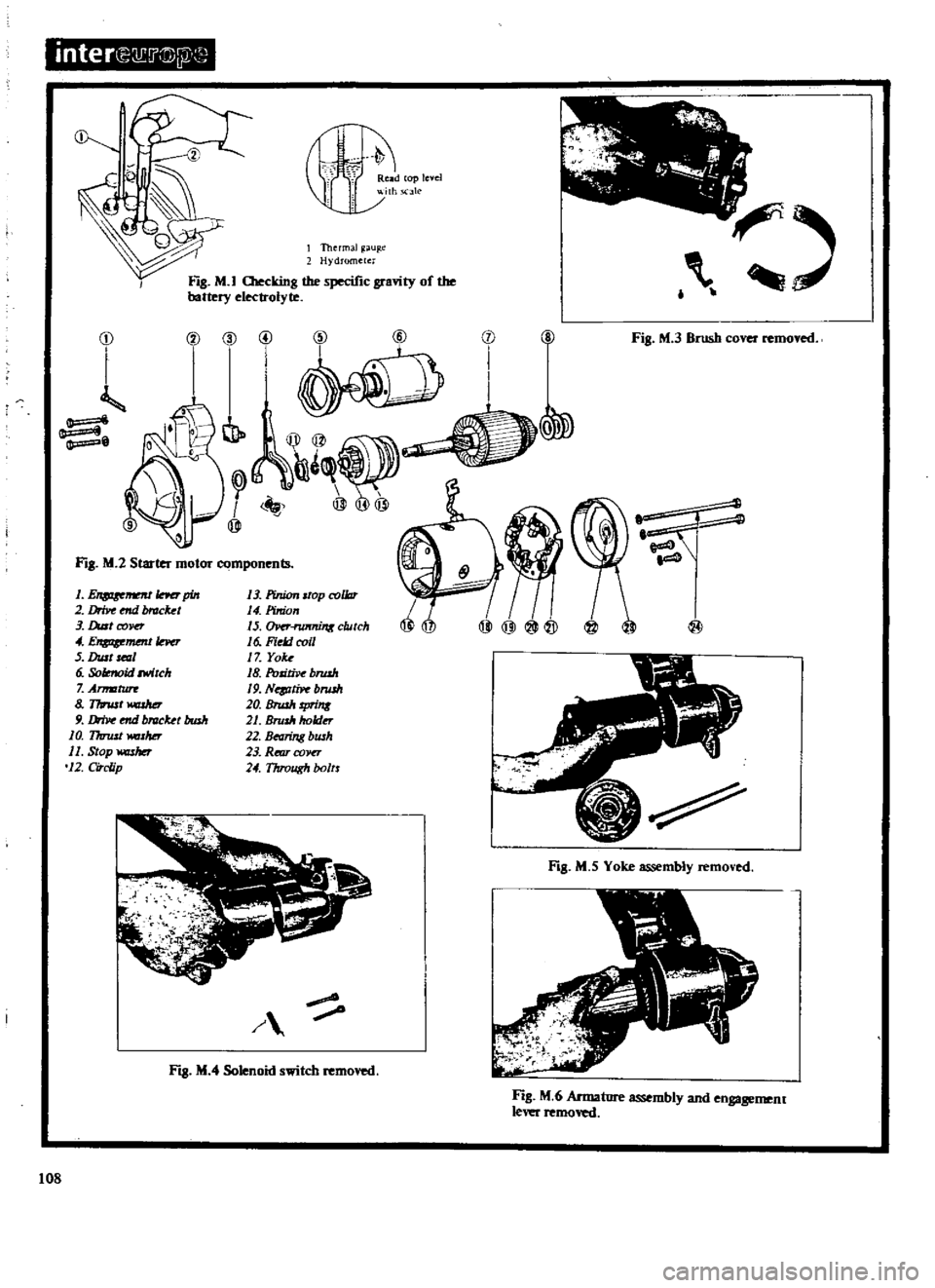 DATSUN 510 1969 Service Repair Manual
interQ
8
j
@W
2
m
tV
r
ReJld
cop
level
th
elk
FIg
M
I
llIecking
the
specific
gra
ity
of
the
battery
electrolyte
I
Thermal
u
e
Hydrometer
f
j
0
l
Q
I
iJ
Qy@
I
@
@ DATSUN 510 1969 Service Repair Manual
interQ
8
j
@W
2
m
tV
r
ReJld
cop
level
th
elk
FIg
M
I
llIecking
the
specific
gra
ity
of
the
battery
electrolyte
I
Thermal
u
e
Hydrometer
f
j
0
l
Q
I
iJ
Qy@
I
@
@