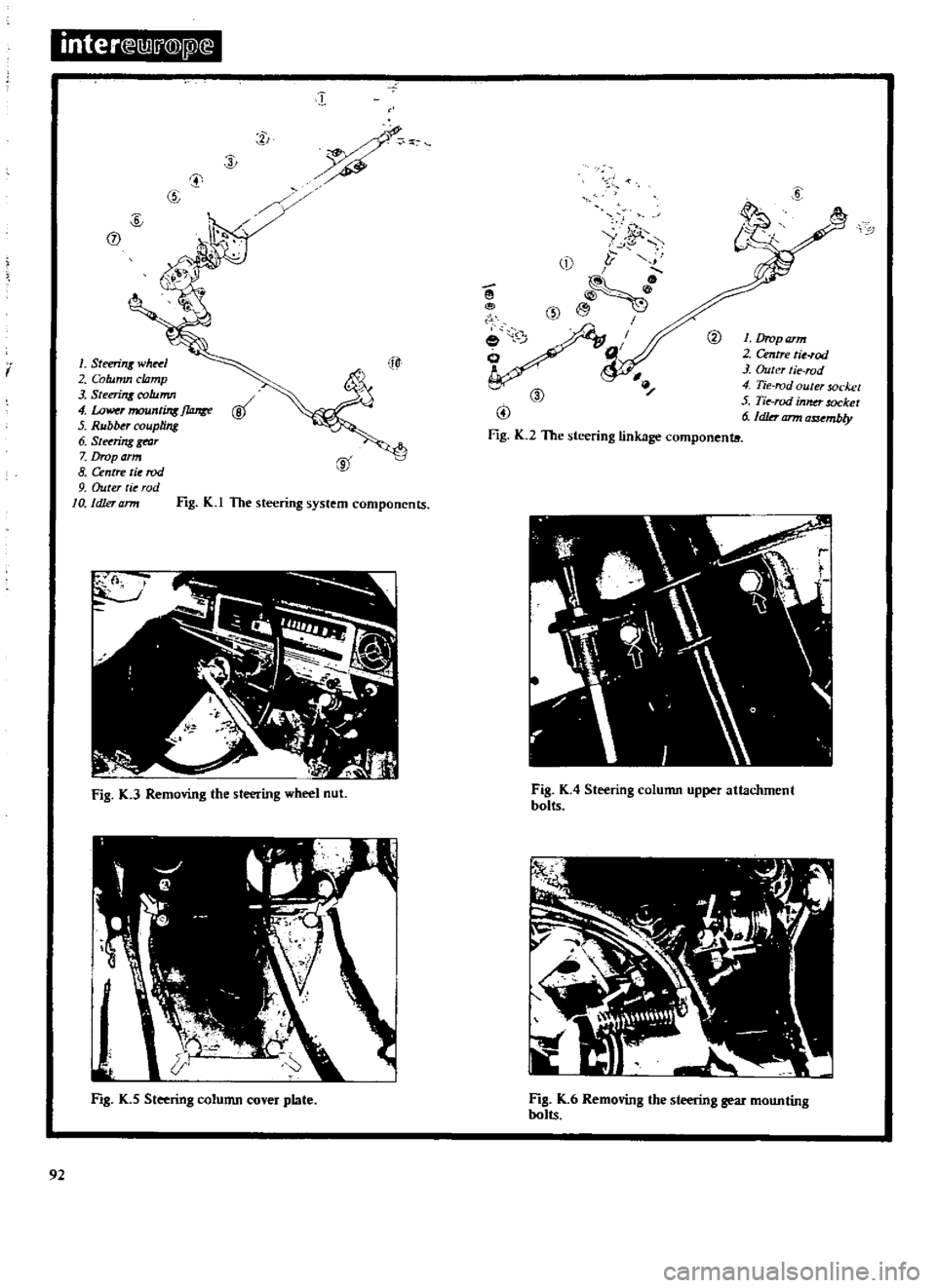 DATSUN 510 1969 Service Owners Manual
inte
r
E
lliIl
@
Pl
r
I
I
ill
i
1
Steeri
K
wh
l
2
Column
clamp
3
Steerinx
column
4
LoWf
T
moun
ins
f
Jurge
5
Rubber
coupling
6
St
ring
galf
7
Drop
arm
8
Centre
ti DATSUN 510 1969 Service Owners Manual
inte
r
E
lliIl
@
Pl
r
I
I
ill
i
1
Steeri
K
wh
l
2
Column
clamp
3
Steerinx
column
4
LoWf
T
moun
ins
f
Jurge
5
Rubber
coupling
6
St
ring
galf
7
Drop
arm
8
Centre
ti