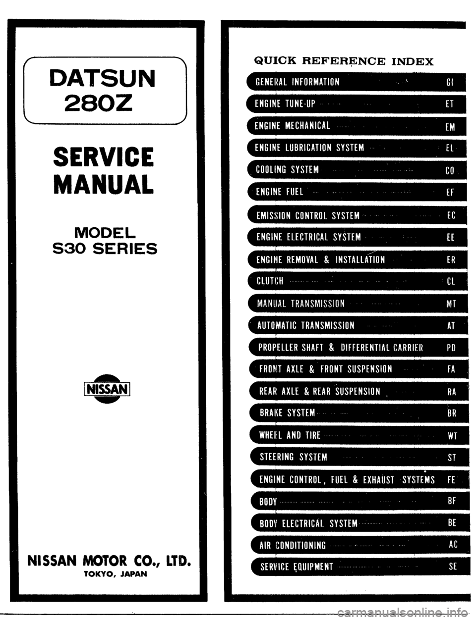 DATSUN 510 1979 Service Repair Manual DATSUN 510 1979 Service Repair Manual
