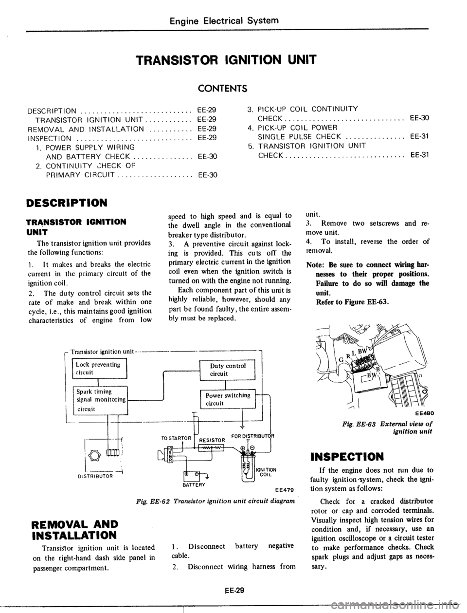 DATSUN 510 1979 Service Repair Manual DATSUN 510 1979 Service Repair Manual