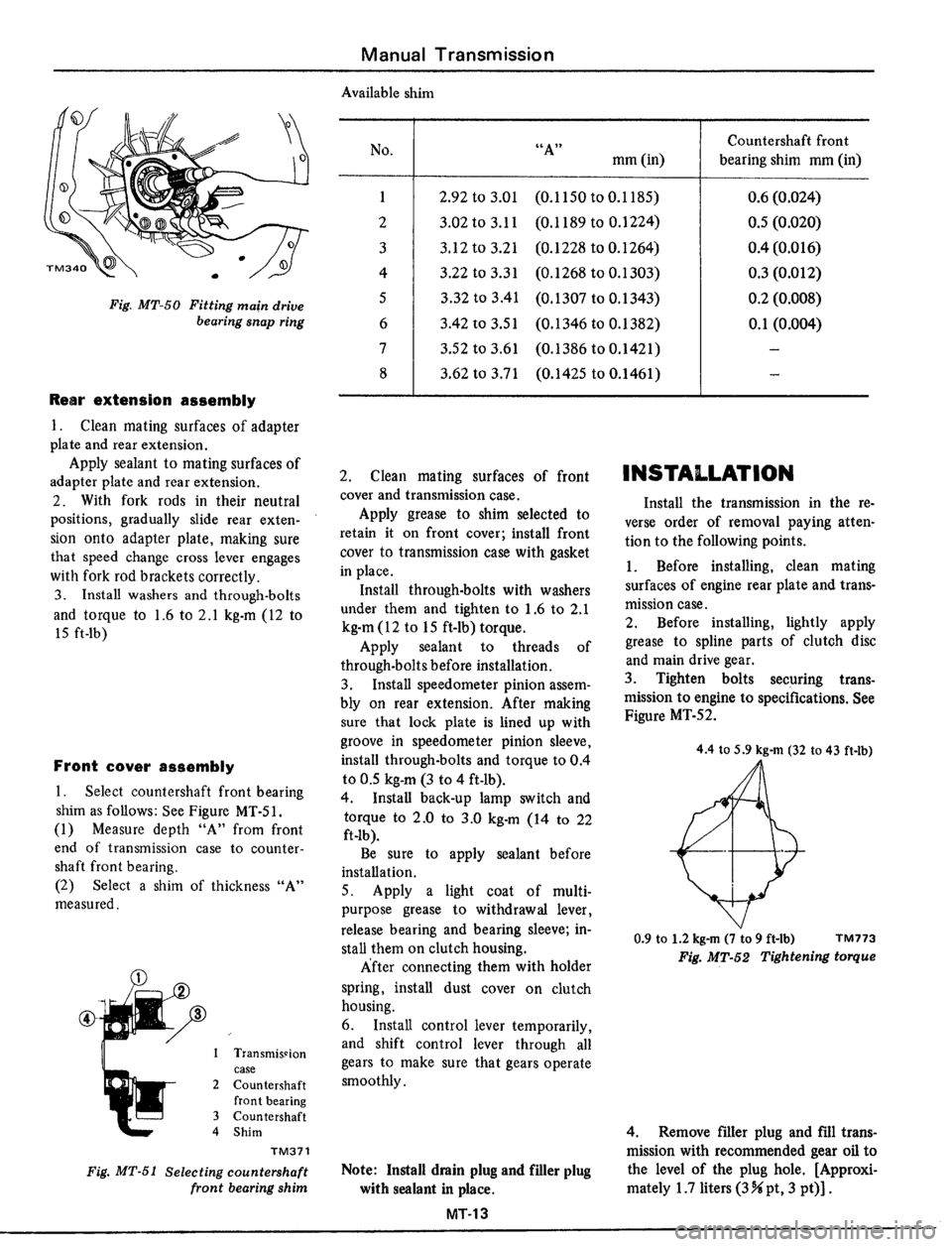 DATSUN 510 1979 Service Repair Manual DATSUN 510 1979 Service Repair Manual