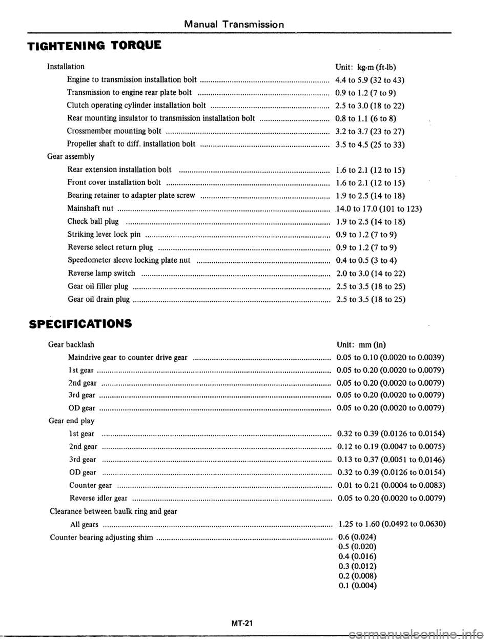 DATSUN 510 1979 Service Repair Manual DATSUN 510 1979 Service Repair Manual