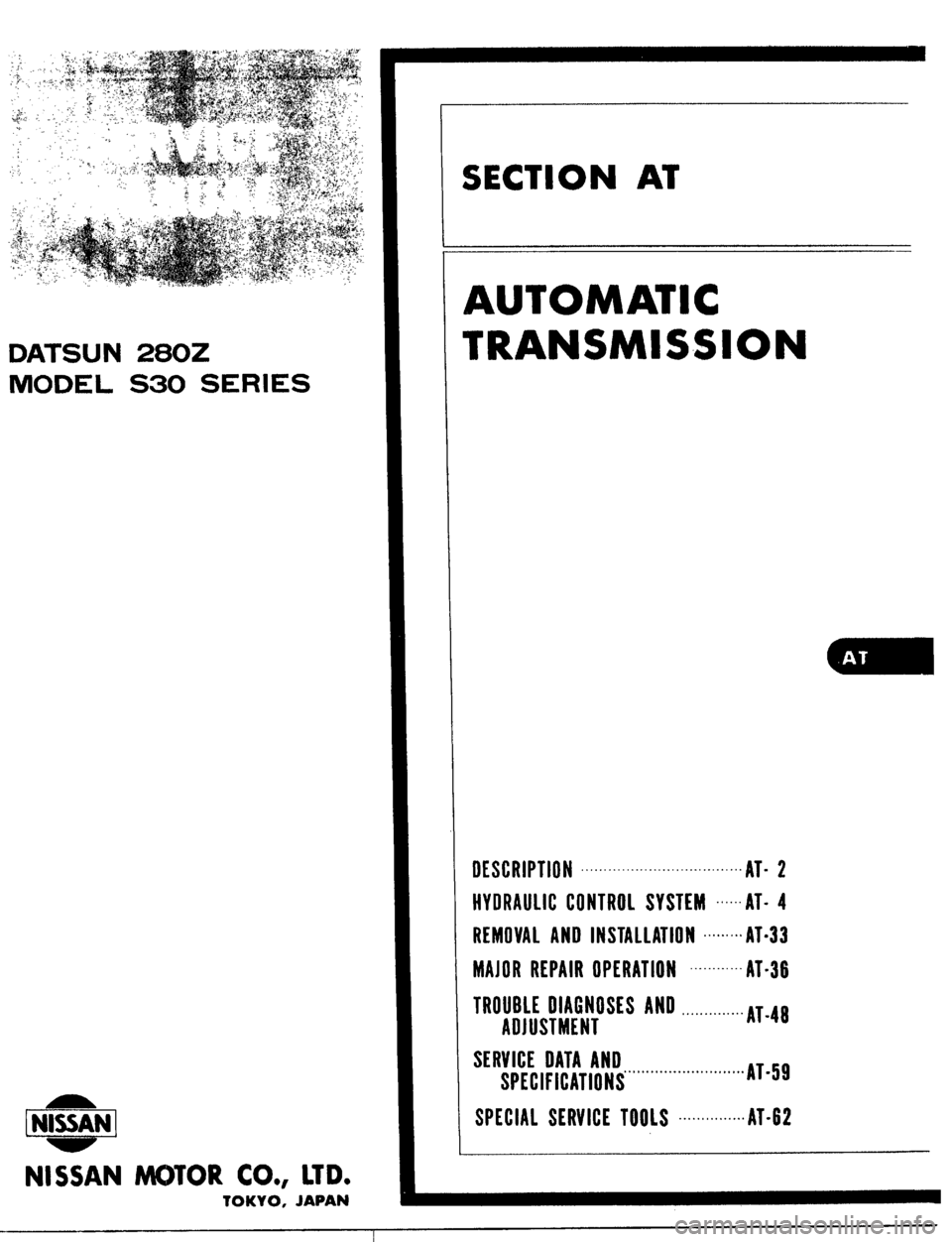 DATSUN 510 1979 Service Repair Manual DATSUN 510 1979 Service Repair Manual