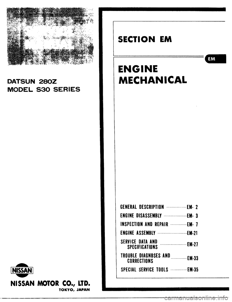 DATSUN 510 1979 Service Owners Guide DATSUN 510 1979 Service Owners Guide
