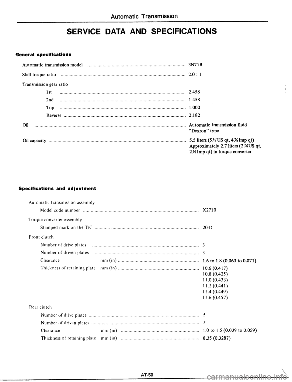 DATSUN 510 1979  Service Repair Manual 