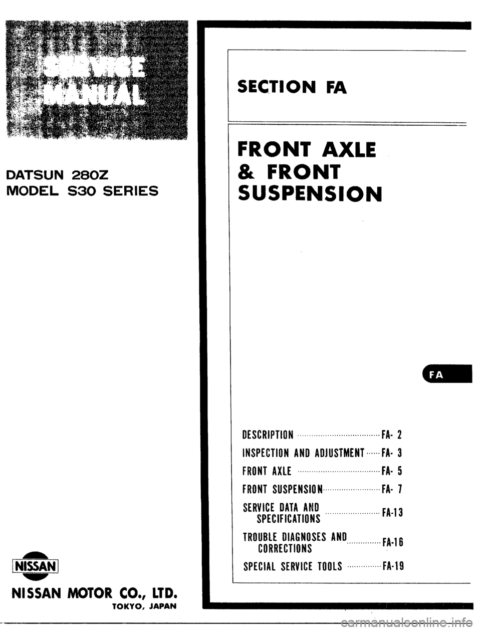 DATSUN 510 1979 Service Repair Manual DATSUN 510 1979 Service Repair Manual