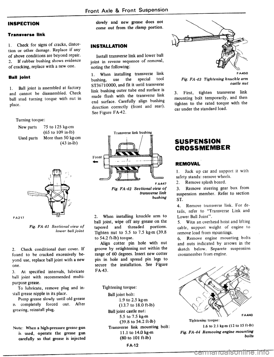 DATSUN 510 1979 Service Repair Manual DATSUN 510 1979 Service Repair Manual