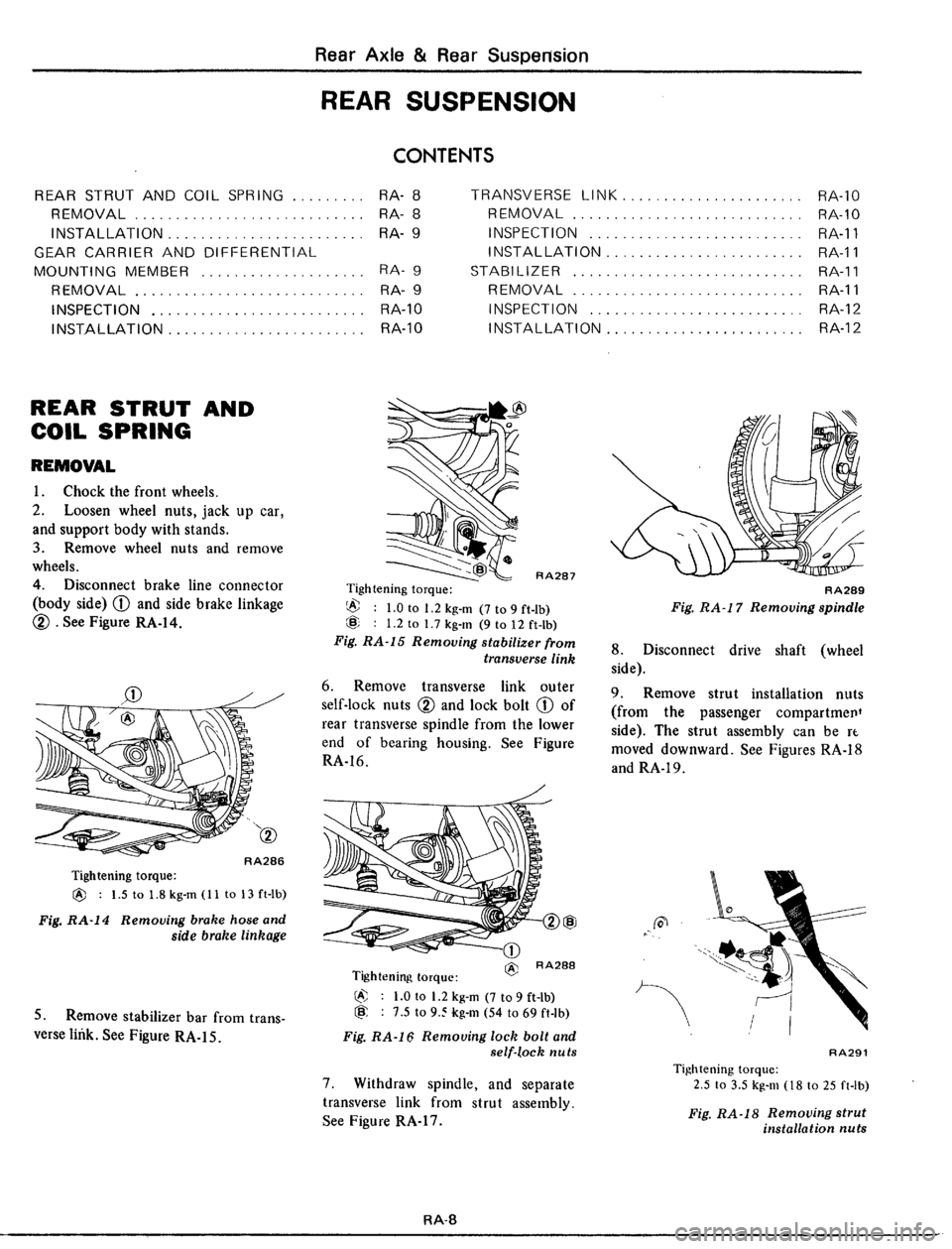 DATSUN 510 1979 Service Repair Manual DATSUN 510 1979 Service Repair Manual