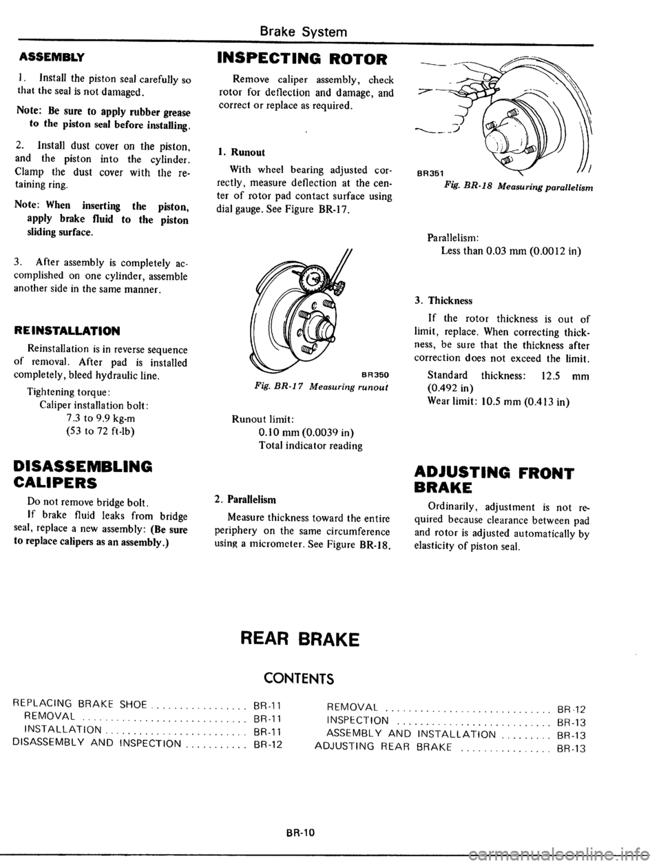 DATSUN 510 1979 Service Repair Manual DATSUN 510 1979 Service Repair Manual