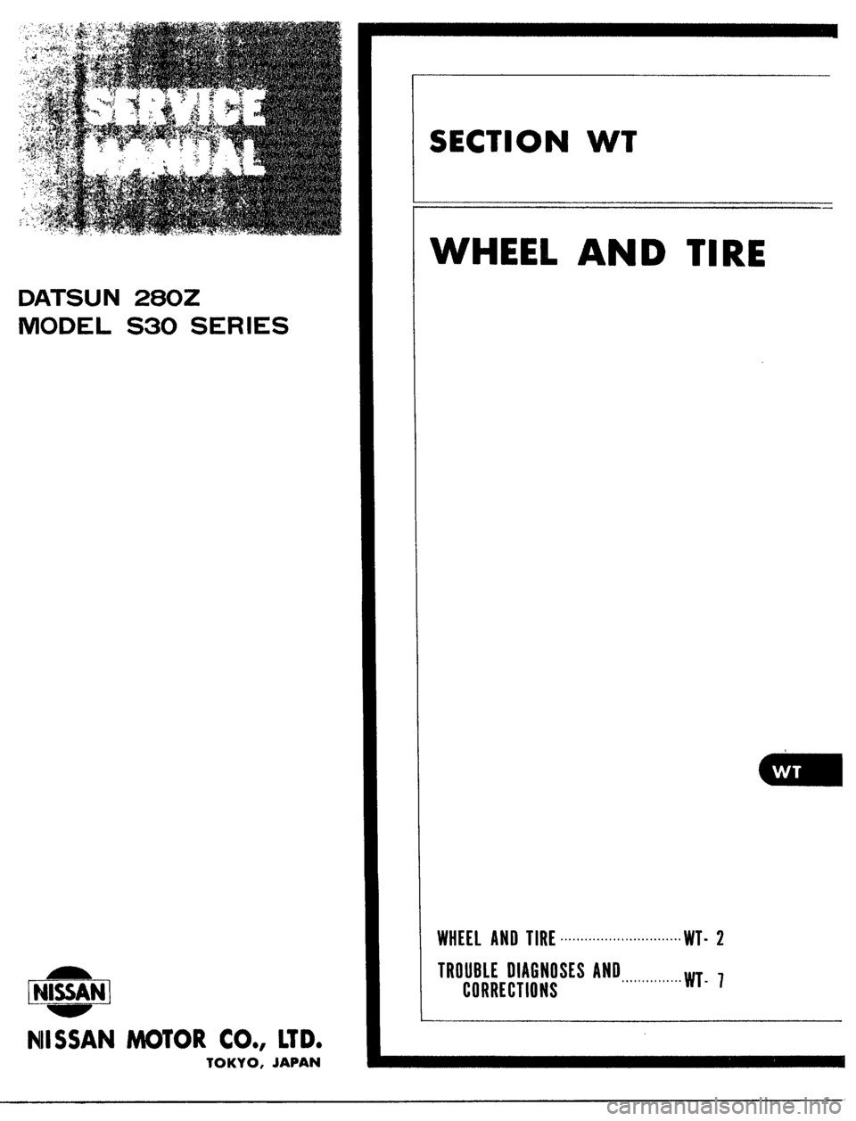DATSUN 510 1979 Service Repair Manual DATSUN 510 1979 Service Repair Manual