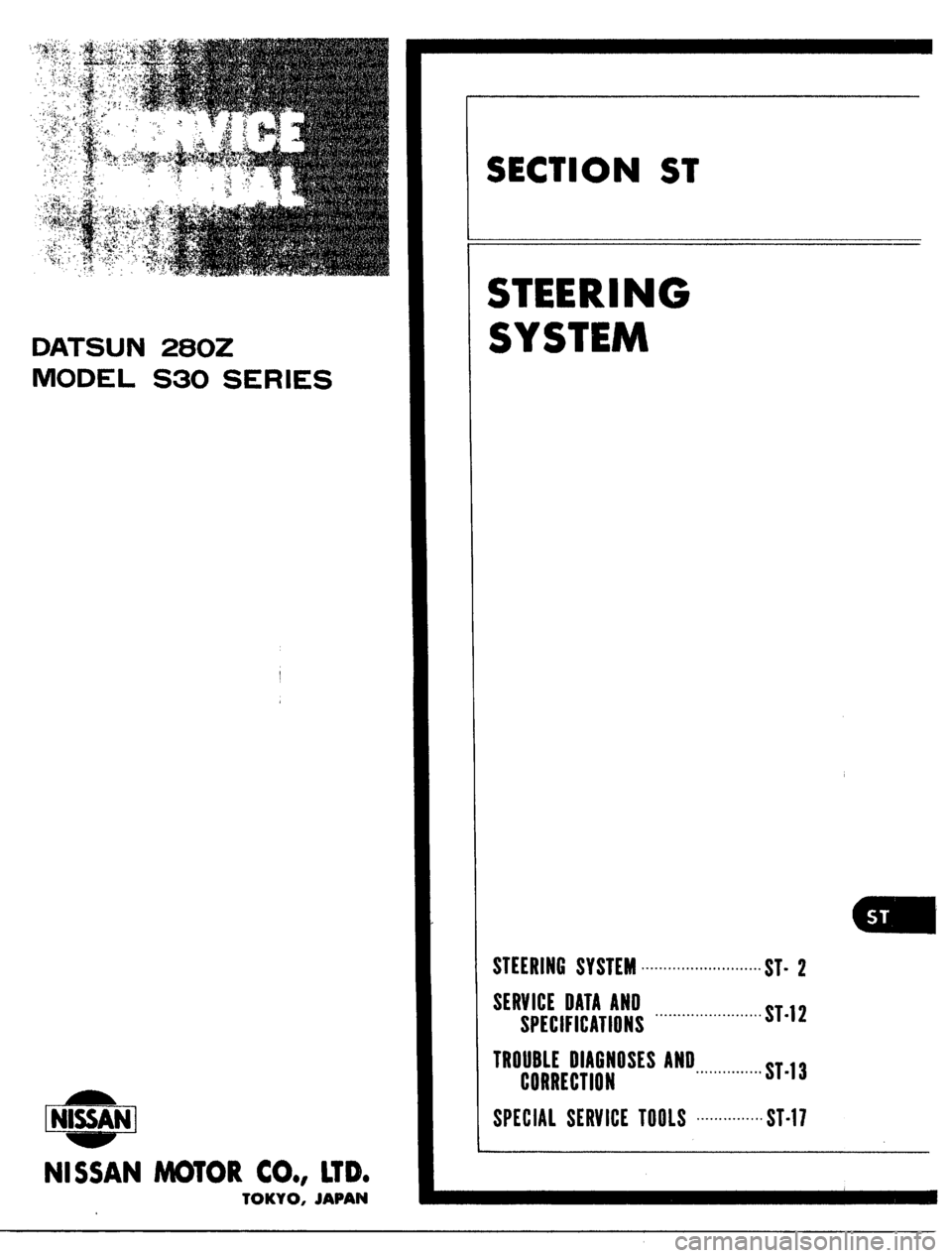 DATSUN 510 1979 Service Repair Manual DATSUN 510 1979 Service Repair Manual