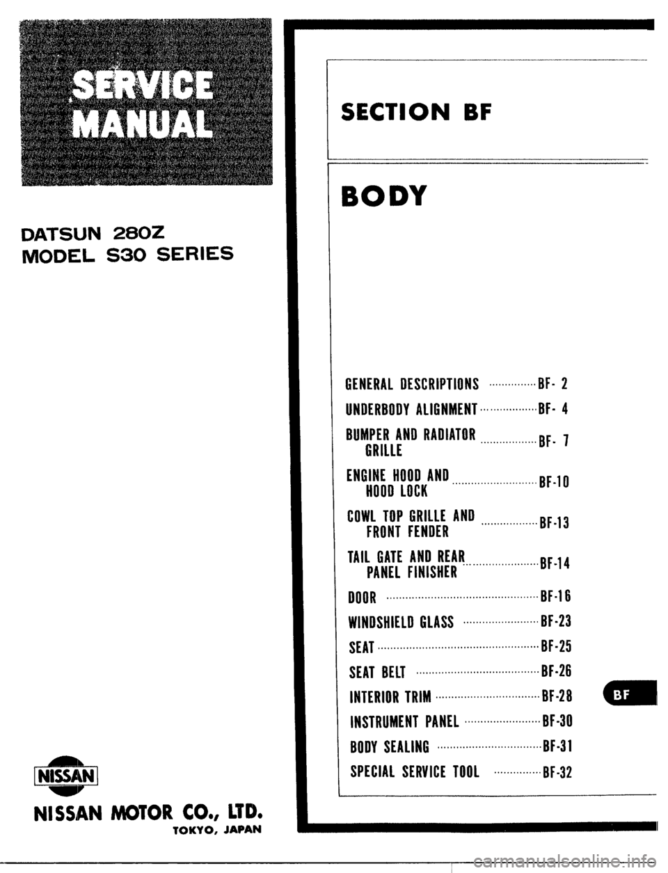 DATSUN 510 1979  Service Repair Manual 