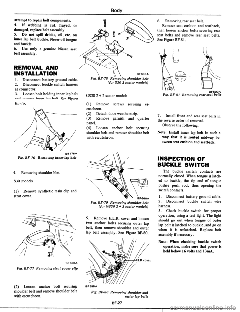 DATSUN 510 1979  Service Repair Manual 