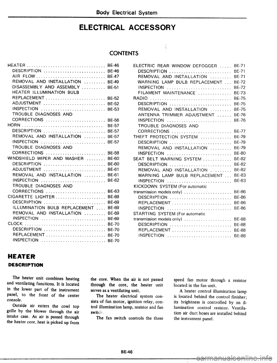 DATSUN 510 1979  Service Repair Manual 