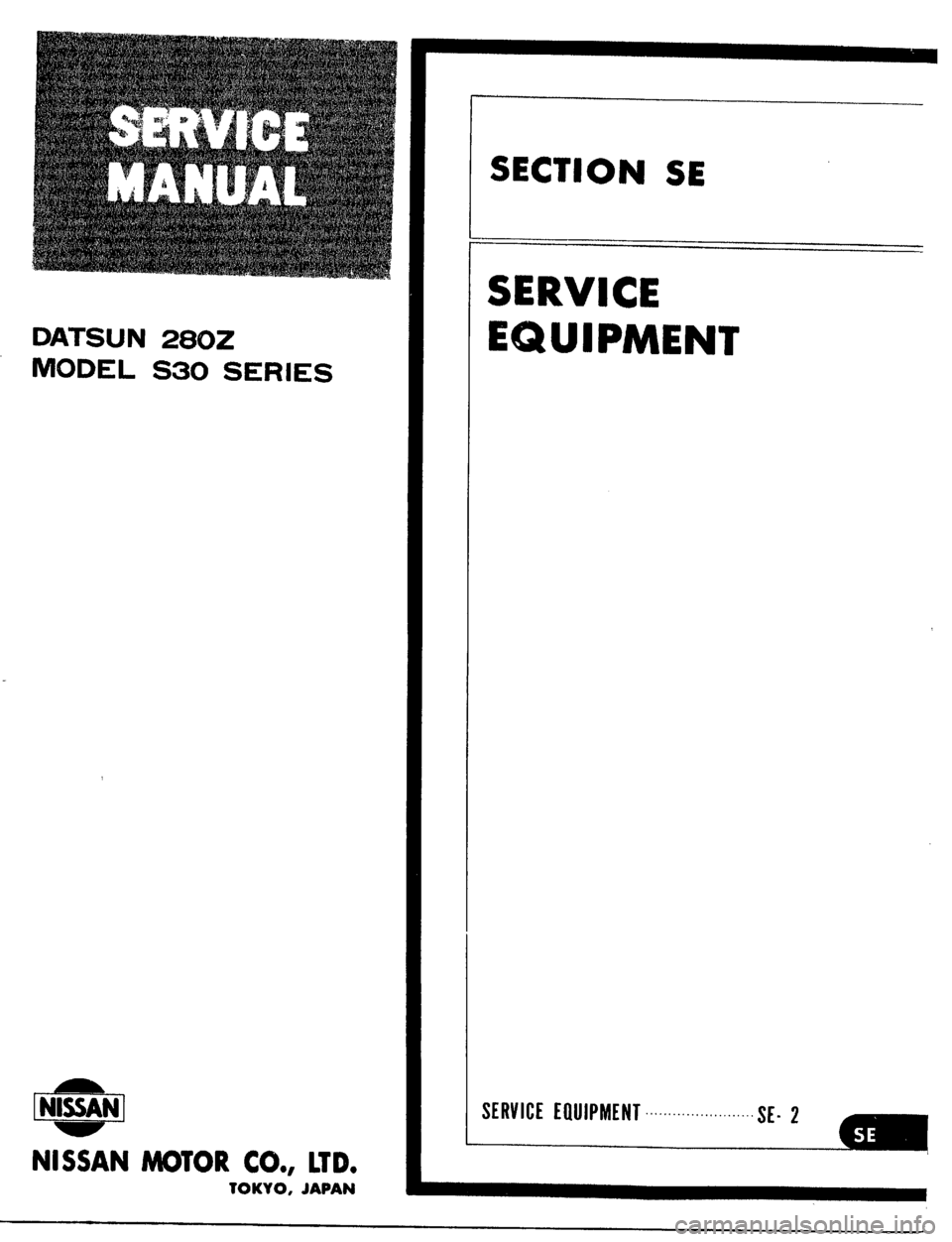 DATSUN 510 1979 Service Repair Manual DATSUN 510 1979 Service Repair Manual