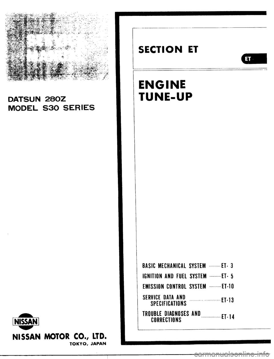 DATSUN 510 1979 Service Repair Manual DATSUN 510 1979 Service Repair Manual