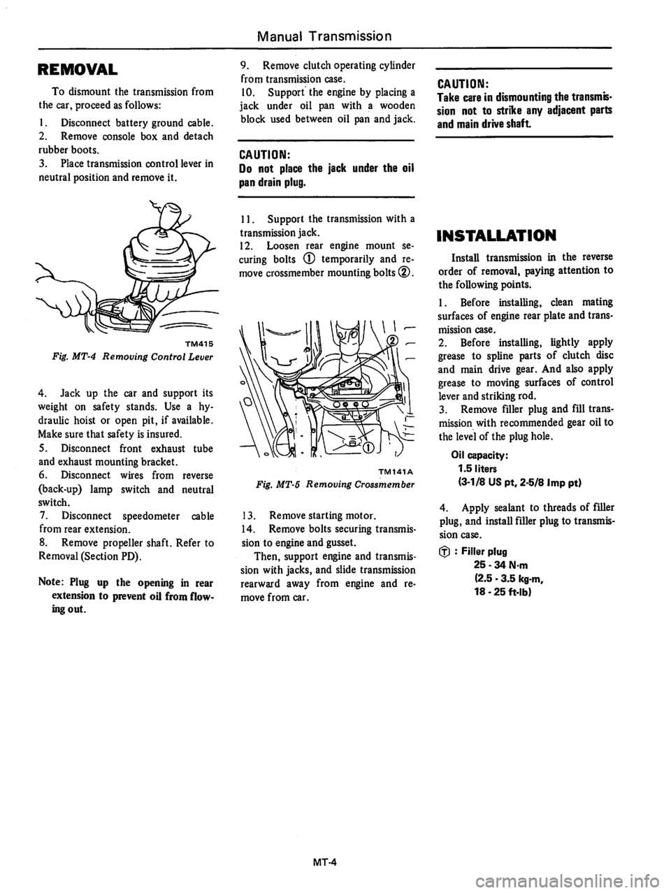 DATSUN 510 1980 Service Repair Manual DATSUN 510 1980 Service Repair Manual