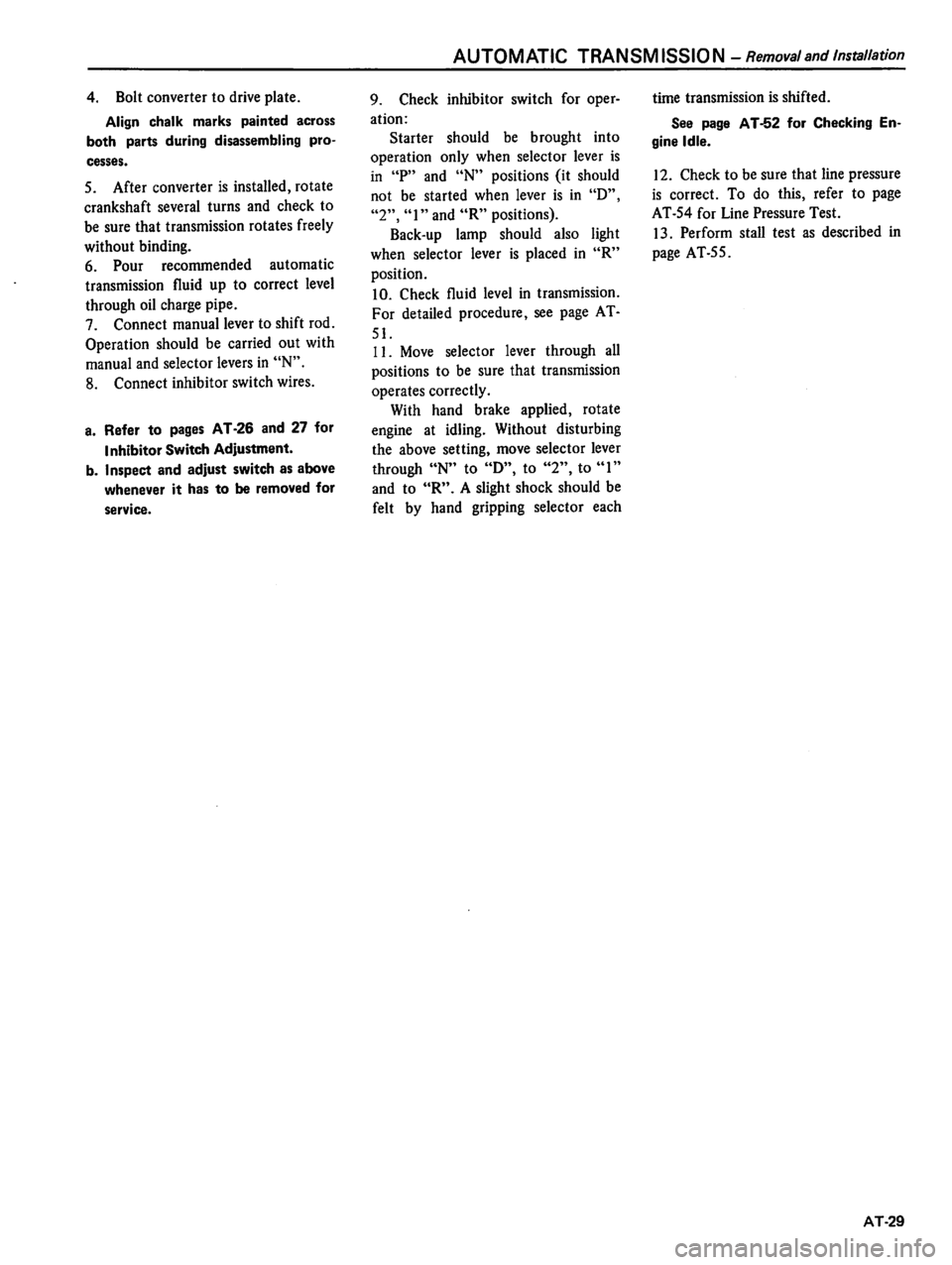 DATSUN 510 1980 Service Repair Manual DATSUN 510 1980 Service Repair Manual