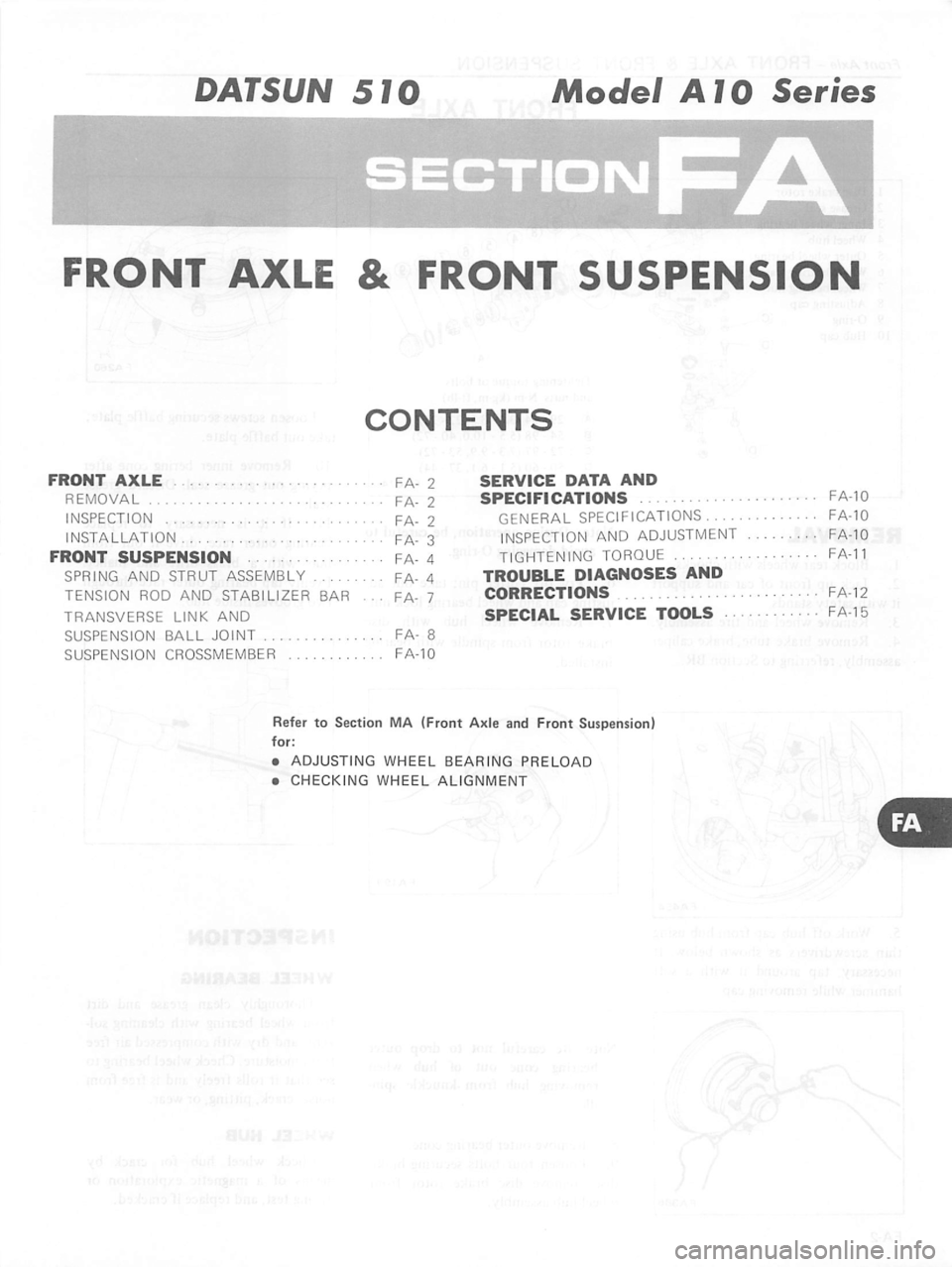 DATSUN 510 1980  Service Repair Manual 