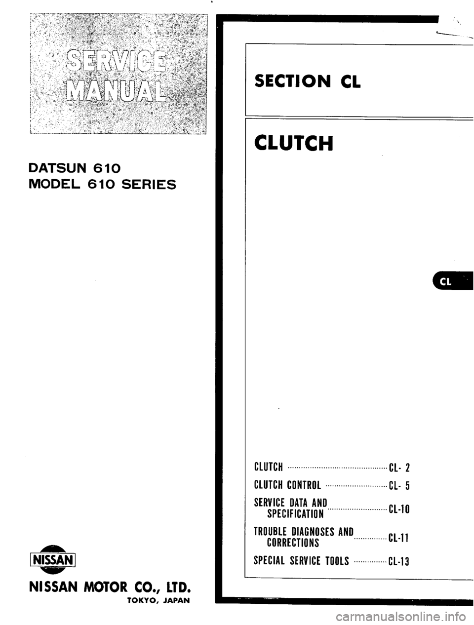DATSUN 610 1974 Service Manual DATSUN 610 1974 Service Manual
