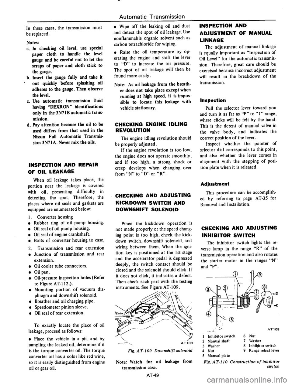 DATSUN 610 1974 Service Manual DATSUN 610 1974 Service Manual