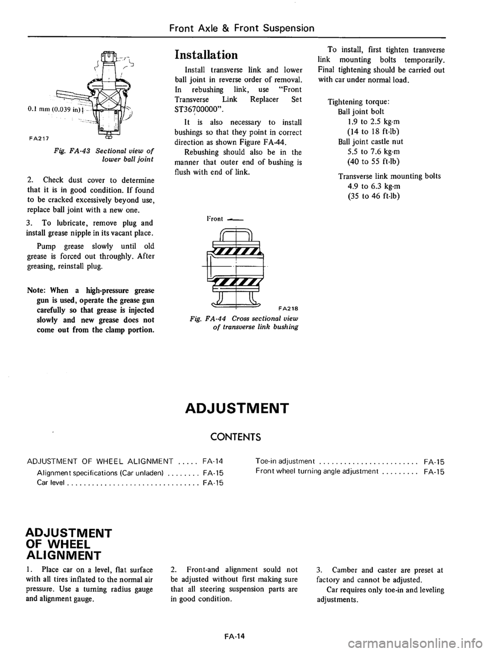DATSUN 610 1974 Service Manual DATSUN 610 1974 Service Manual