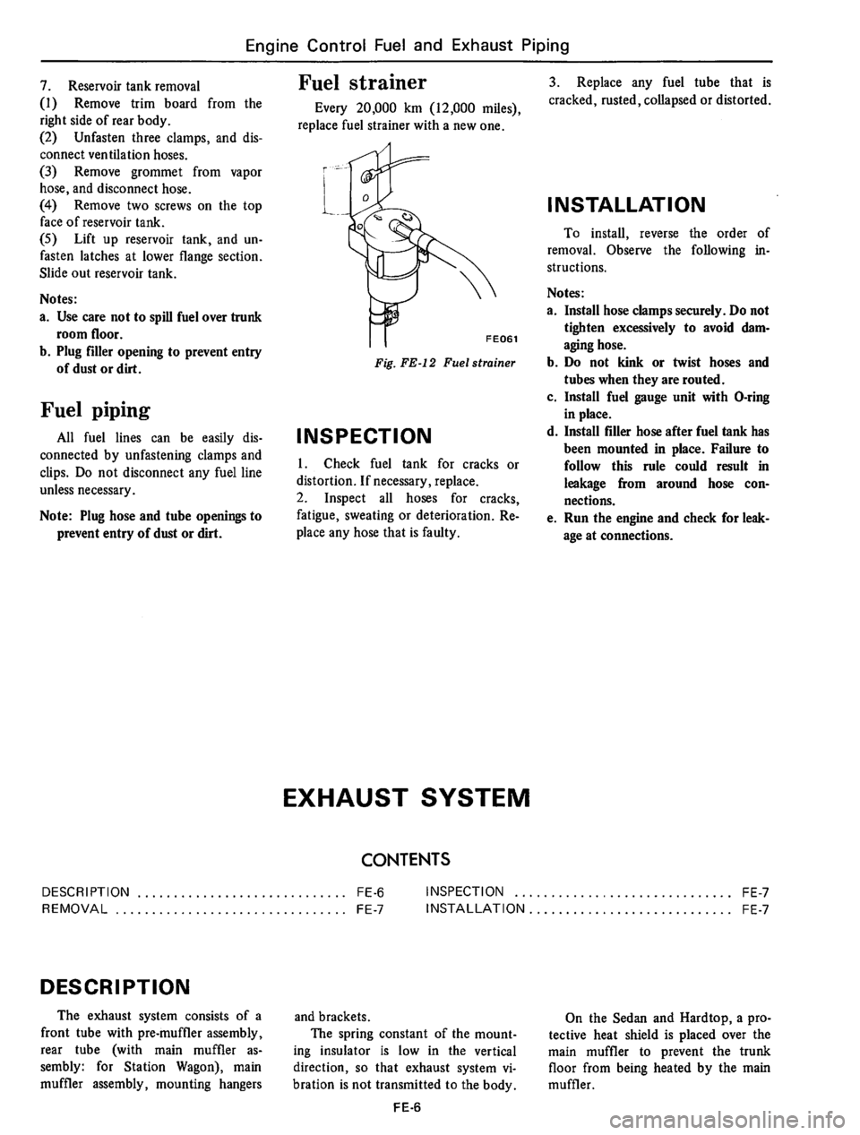 DATSUN 610 1974 Service Manual DATSUN 610 1974 Service Manual