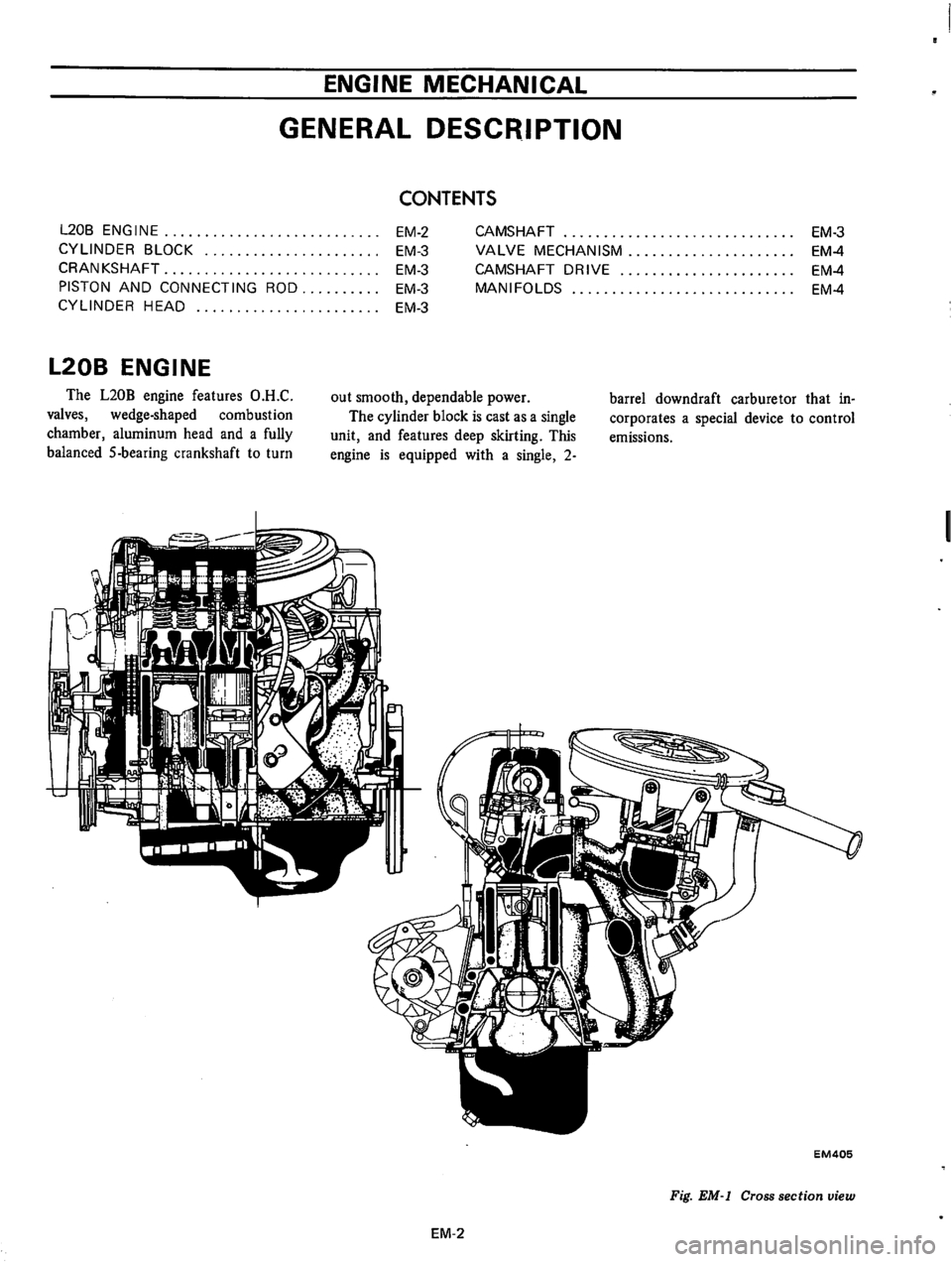 DATSUN 610 1974 Workshop Manual DATSUN 610 1974 Workshop Manual