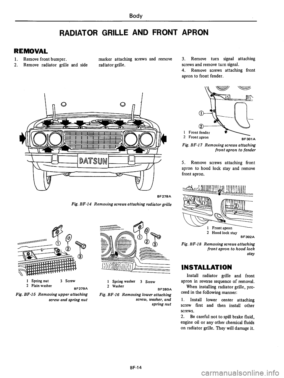 DATSUN 610 1974  Service Manual 