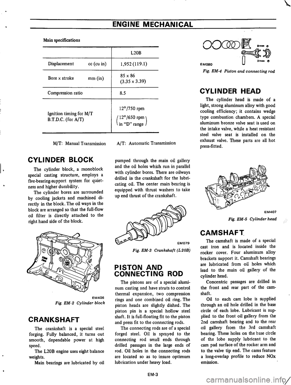 DATSUN 610 1974 Workshop Manual DATSUN 610 1974 Workshop Manual