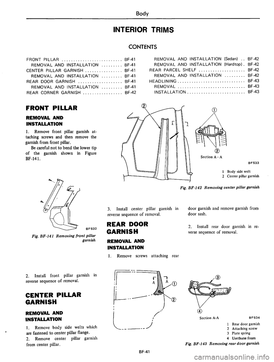 DATSUN 610 1974  Service Manual 