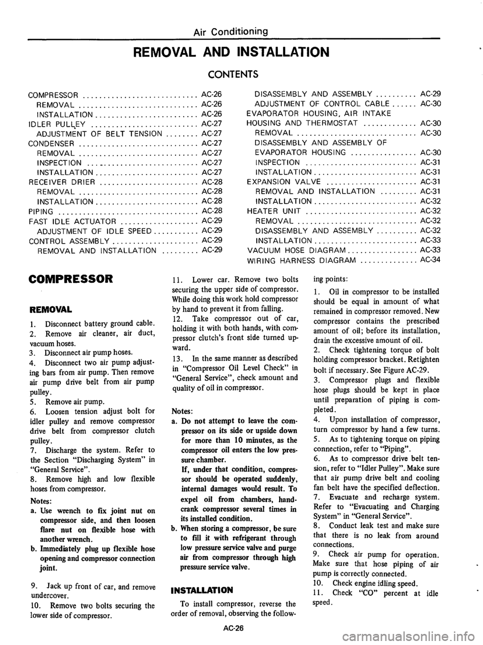 DATSUN 610 1974 Service Manual DATSUN 610 1974 Service Manual